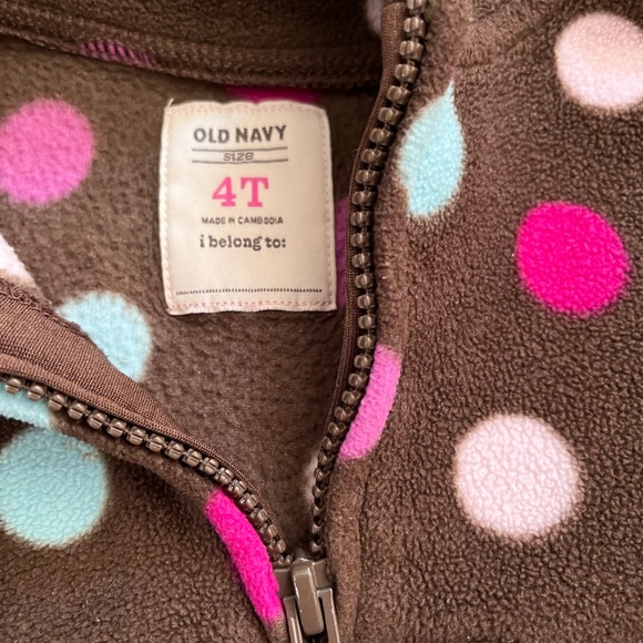 ⭐️5 for $25⭐️ Old Navy 4T Girls Fleece Sweatshirt Sweater - Picture 2 of 2